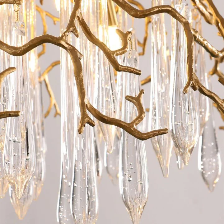 Aqua Dome Glass Branch Chandelier - Image 12