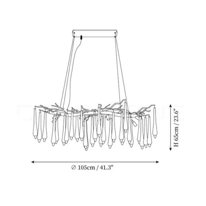 Aqua Makrama Branch Chandeliers - Image 15