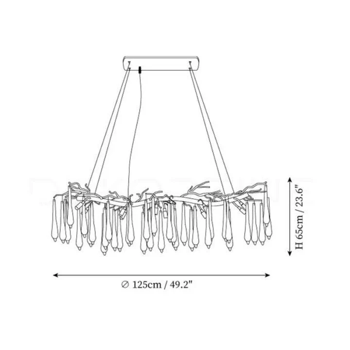 Aqua Makrama Branch Chandeliers - Image 16