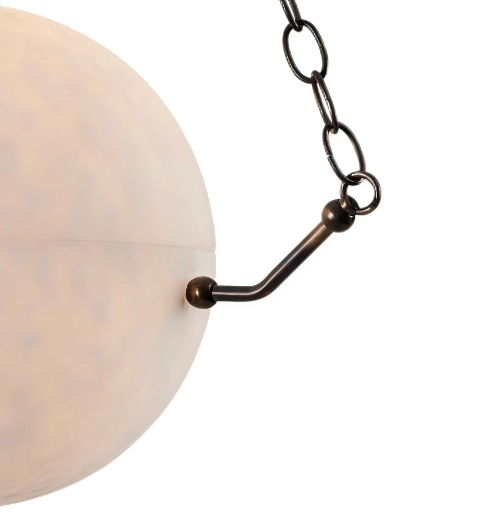 Alabaster Sphere Suspension Lamp, Pendant Kitchen Island Lamp - Image 5