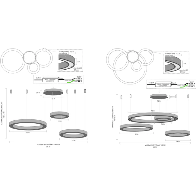 Travara Multi Light Chandelier - Image 2
