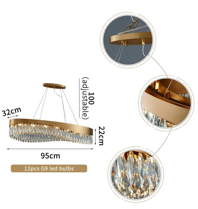 Arian Oval Crystal Chandelier - Image 5