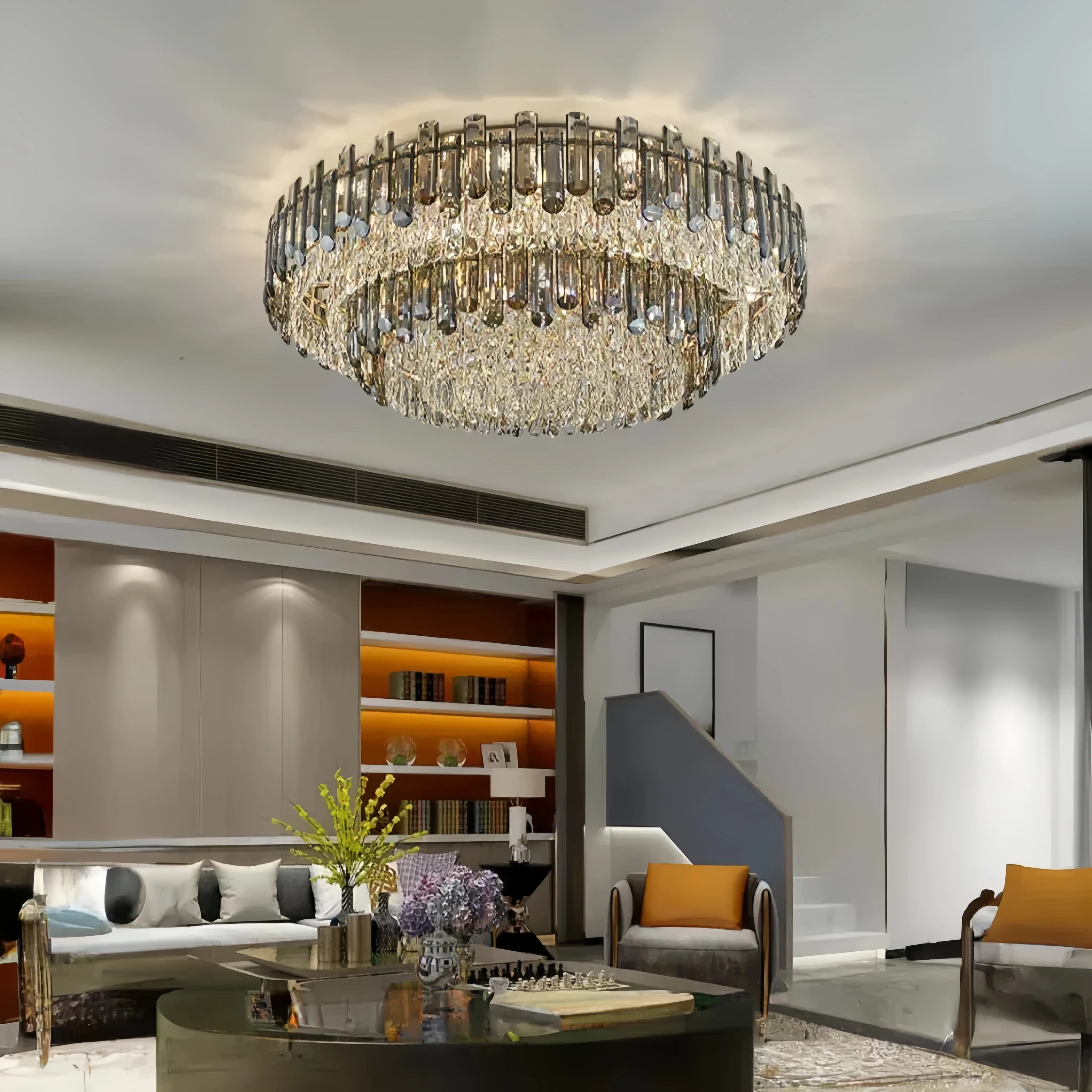 Arina Luxury Round Crystal Chandelier 31" - Image 2