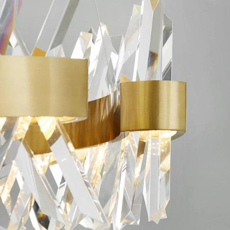 Arsenio Open Round Crystal Chandelier - Image 6