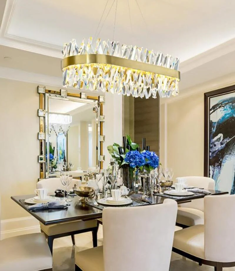 Arsenio Oval Crystal Chandelier - Image 4