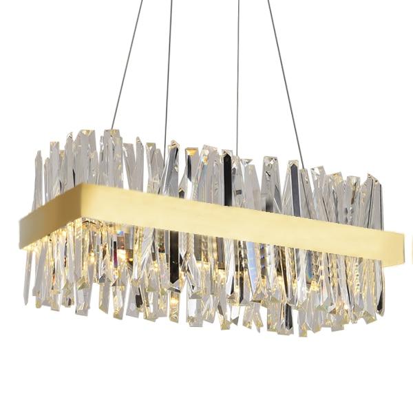 Arsenio Rectangular Crystal Chandelier - Image 4