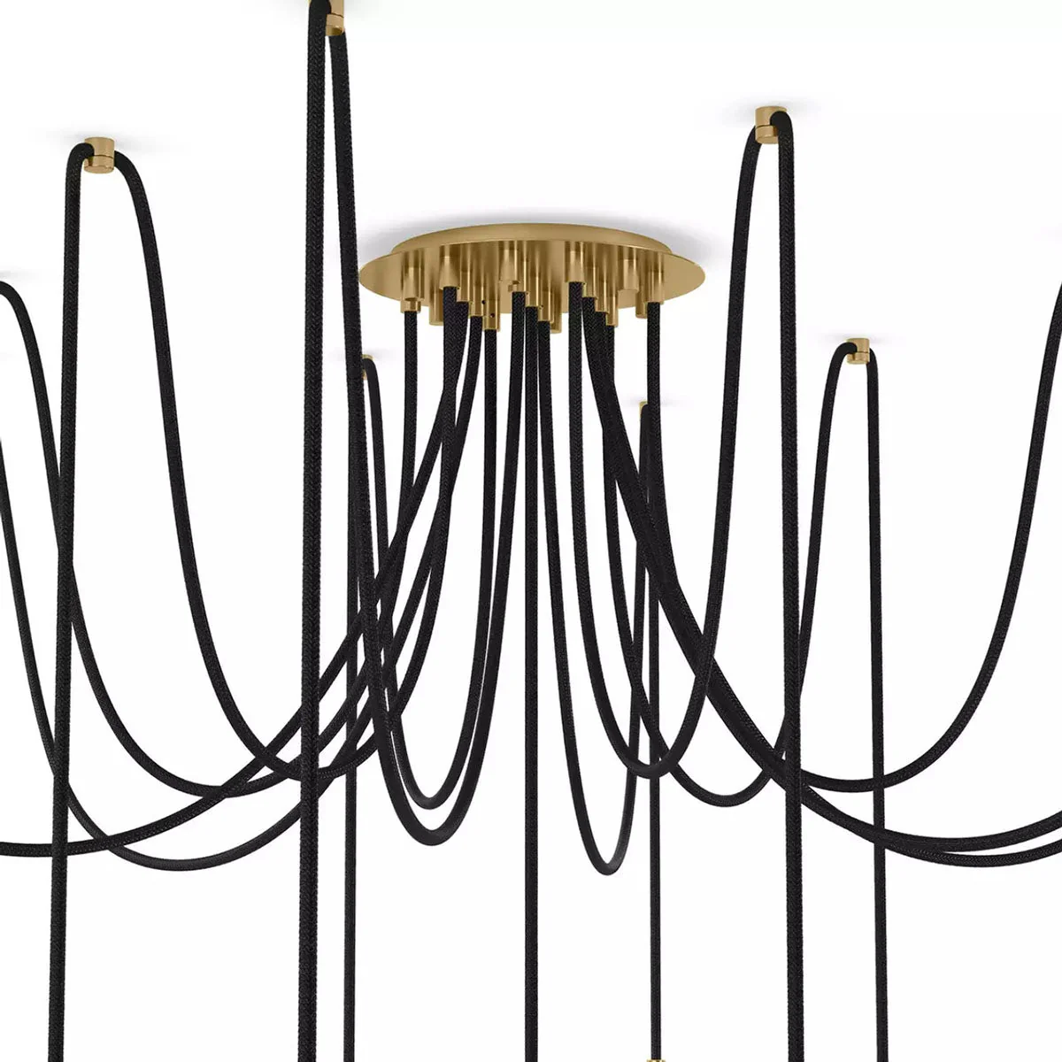 Art Crystal Ball Spider Chandelier Clear Ribbon Glass - Image 4