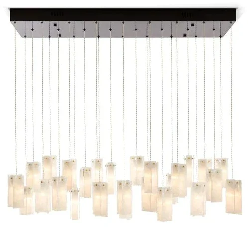 Art Design 1/25/60/84-Light Colorful Rectangle Cluster Glass Tile Pendant/Chandelier - Image 12