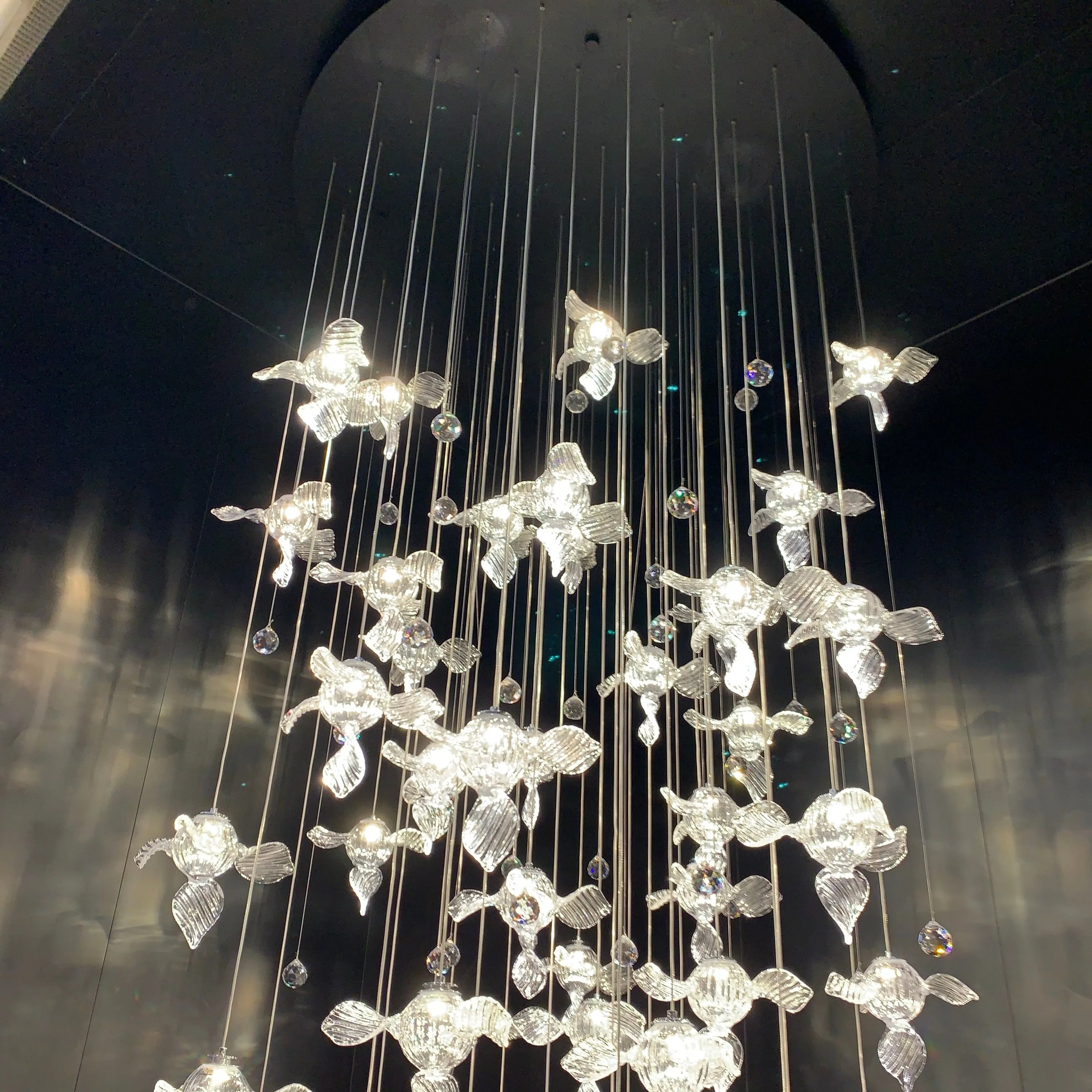 Modern Art Design Propeller-like Crystal Chandelier for Staircase/Villa/Foyer/High-ceiling Space - Image 4