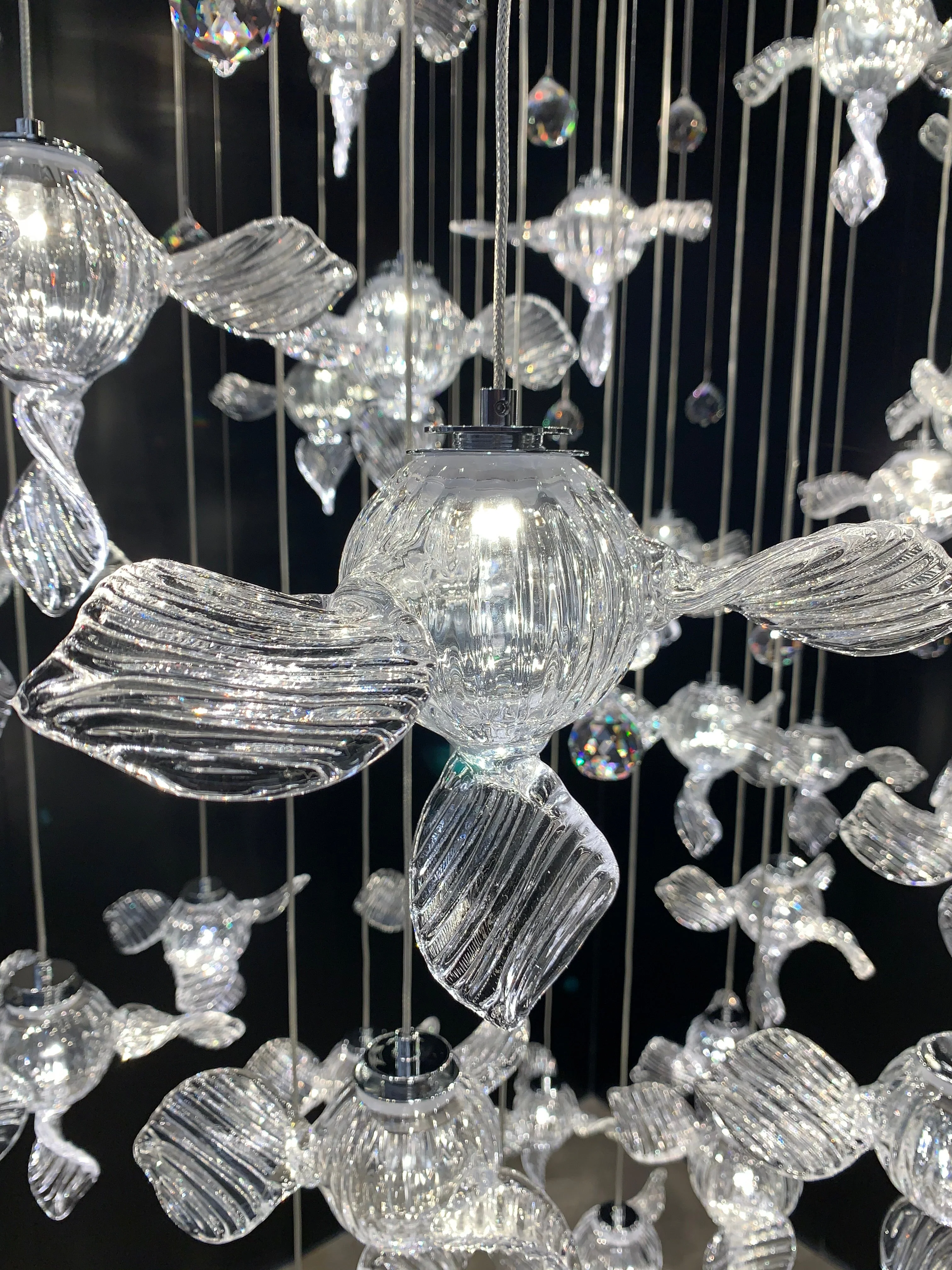 Modern Art Design Propeller-like Crystal Chandelier for Staircase/Villa/Foyer/High-ceiling Space - Image 8