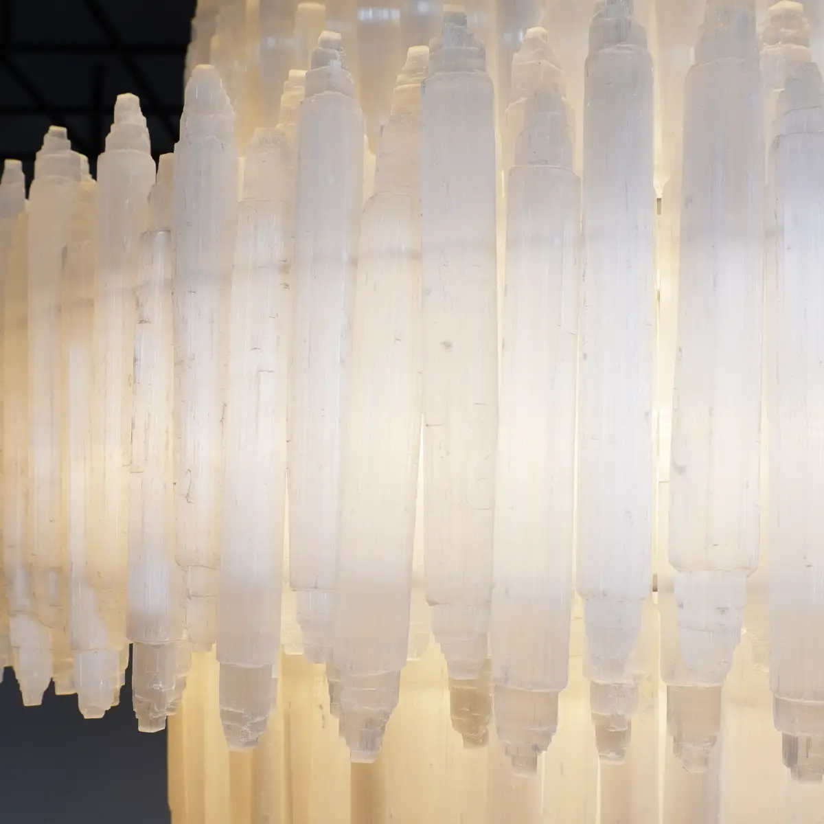 Art Selenite Layer Round Chandelier - Image 5