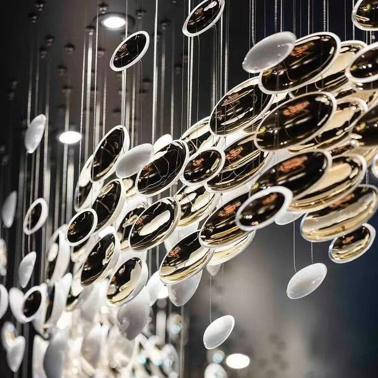 Modern Artistic Unique Golden Dragon Egg Chandelier for Staircase/ Sales Center/ Hotel - Image 7
