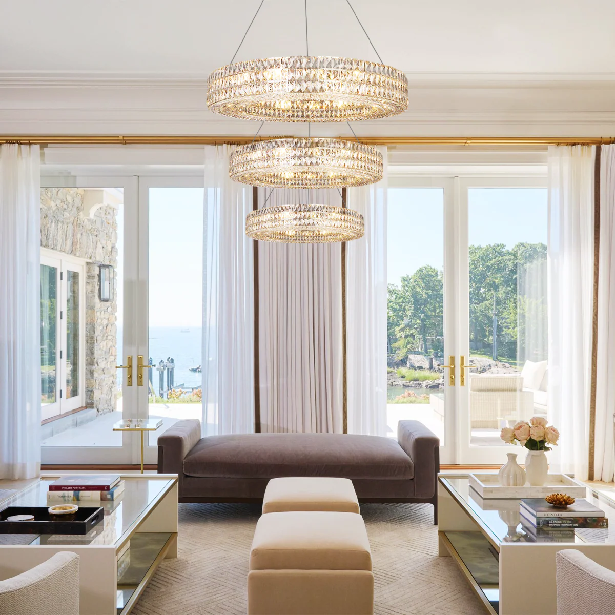 Aster Halo Crystal Multi-Tier Ring Chandelier - Image 4