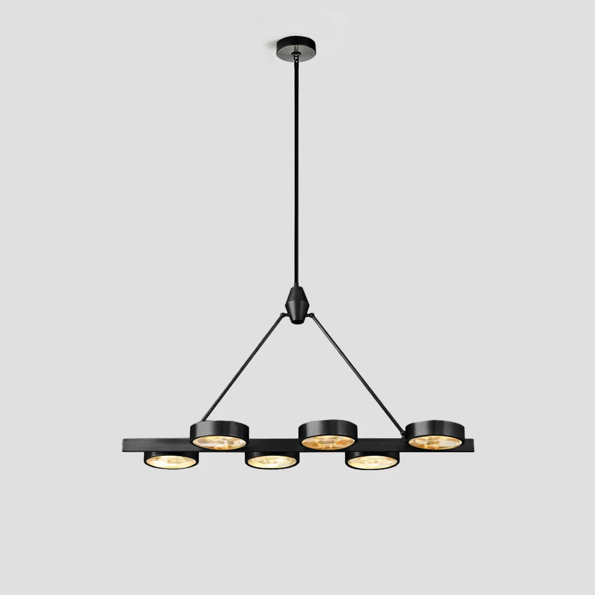 Aster Linear Brass Chandelier - Image 2
