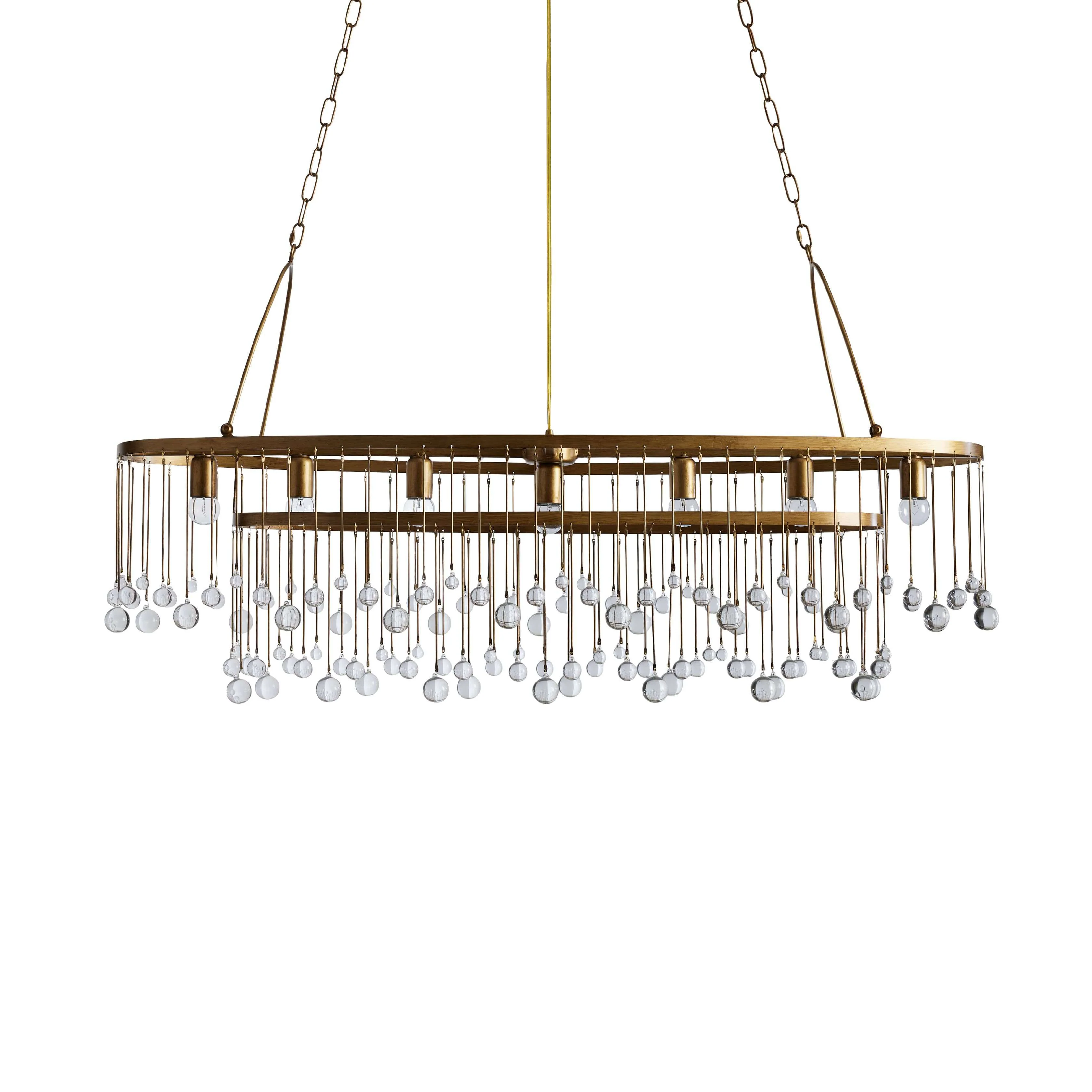 Aubrey Oval Crystal Ball 7 Light Chandelier - Image 13