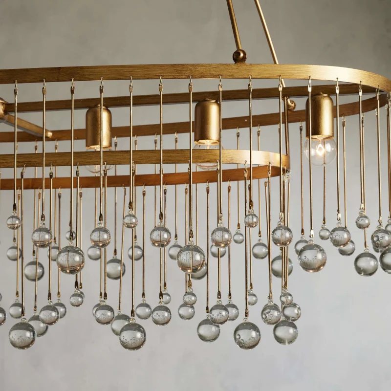 Aubrey Oval Crystal Ball 7 Light Chandelier - Image 15