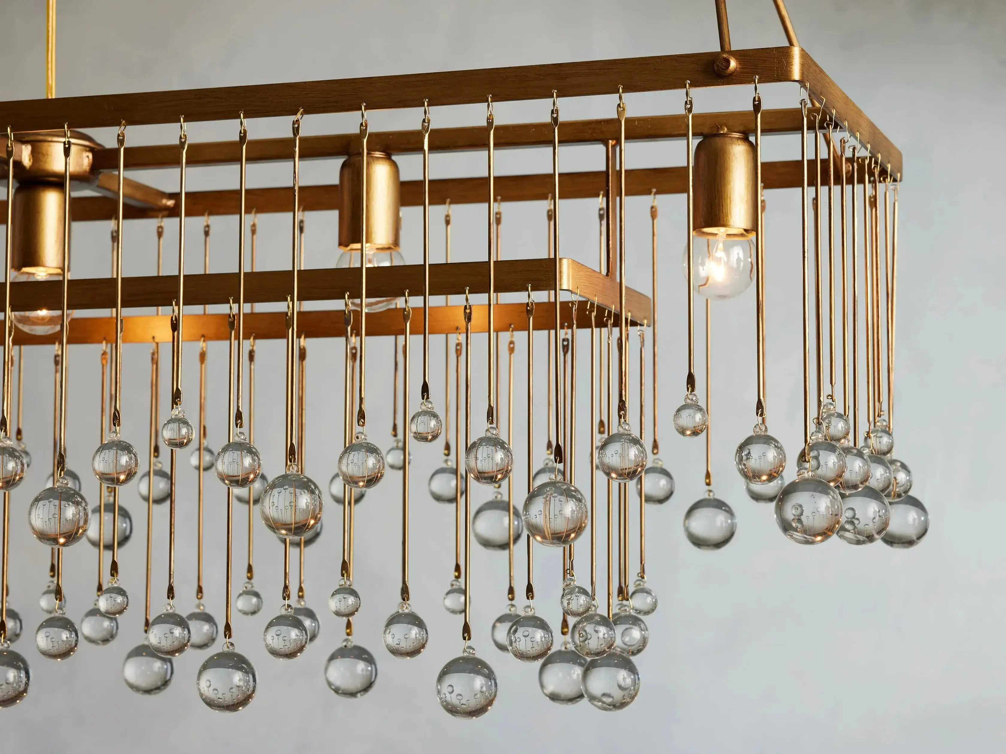 Aubrey Crystal Ball Rectangular Chandelier 47'' 60'' - Image 10