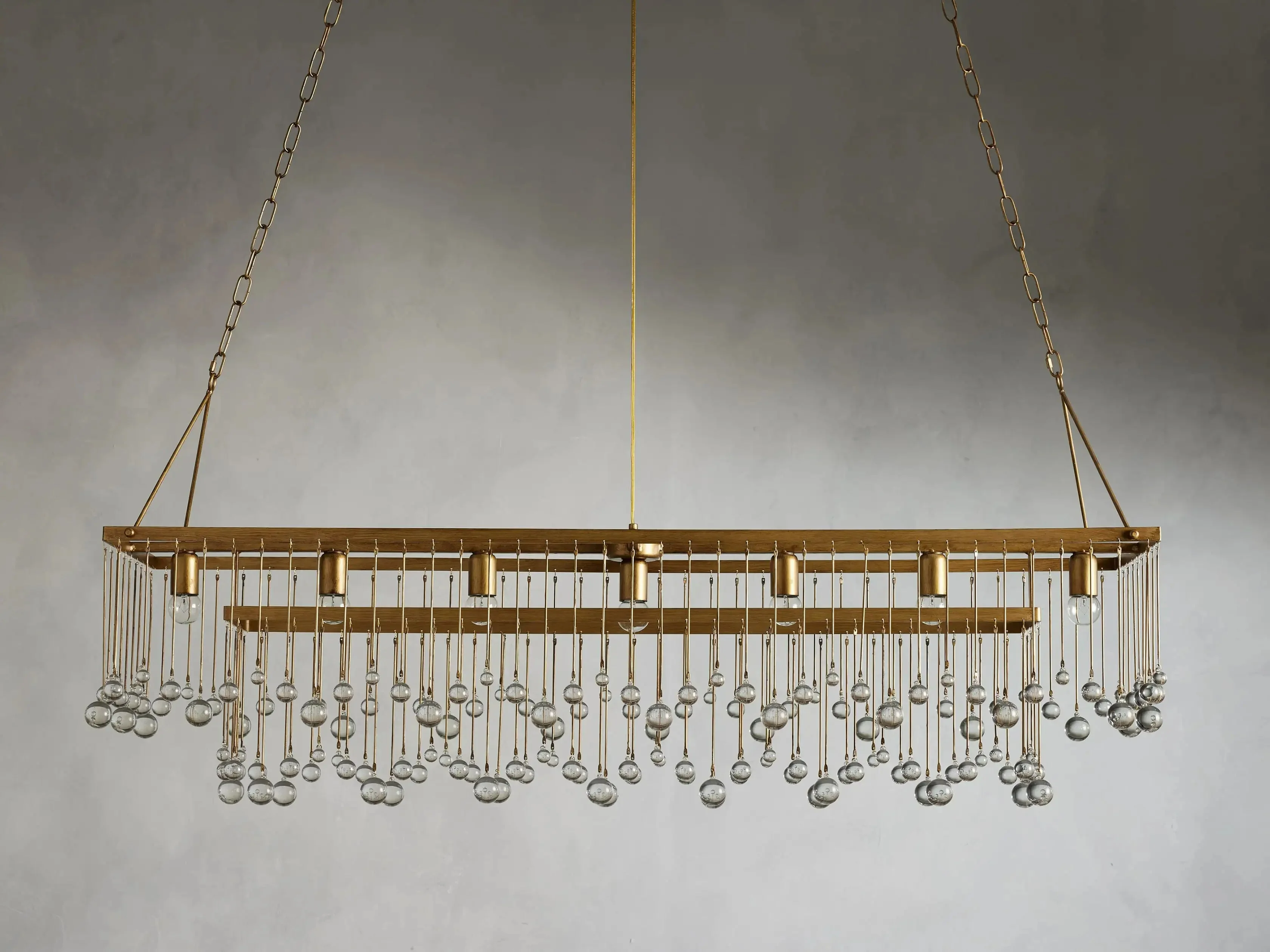 Aubrey Crystal Ball Rectangular Chandelier 47'' 60'' - Image 15