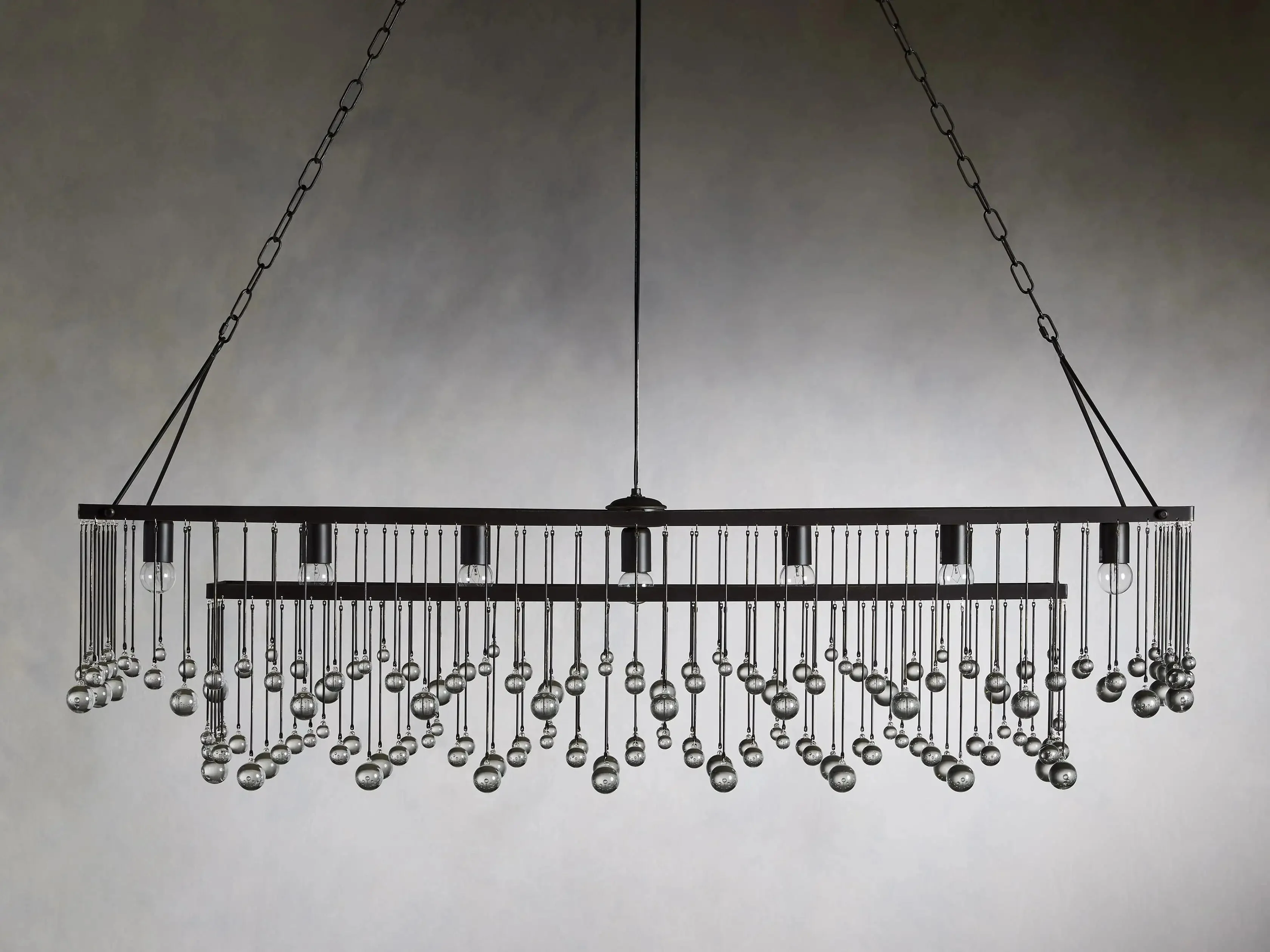 Aubrey Crystal Ball Rectangular Chandelier 47'' 60'' - Image 16
