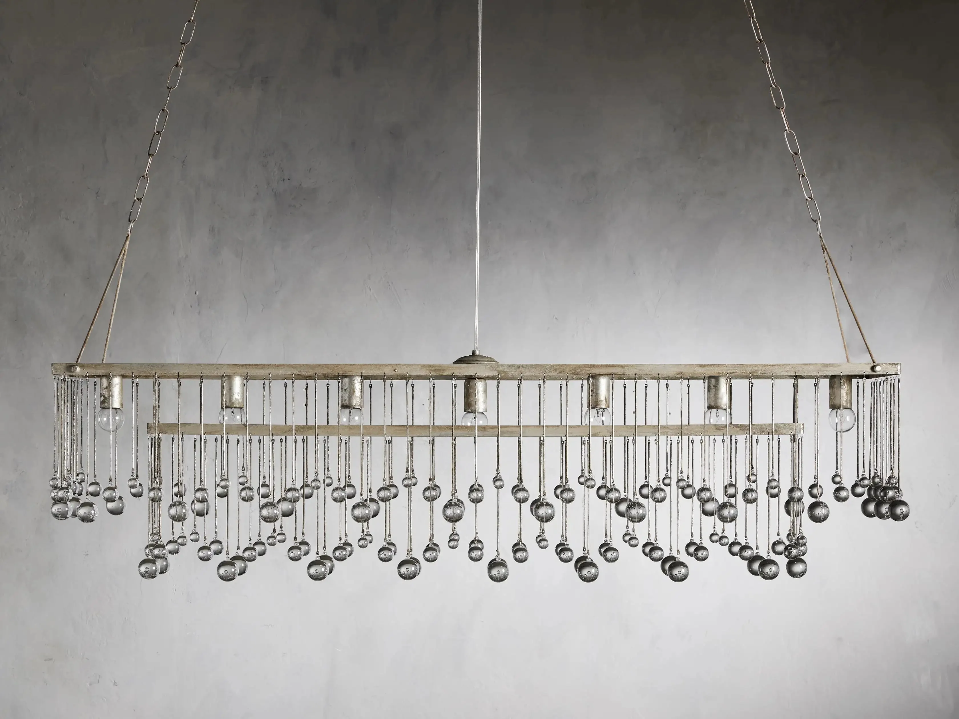 Aubrey Crystal Ball Rectangular Chandelier 47'' 60'' - Image 17
