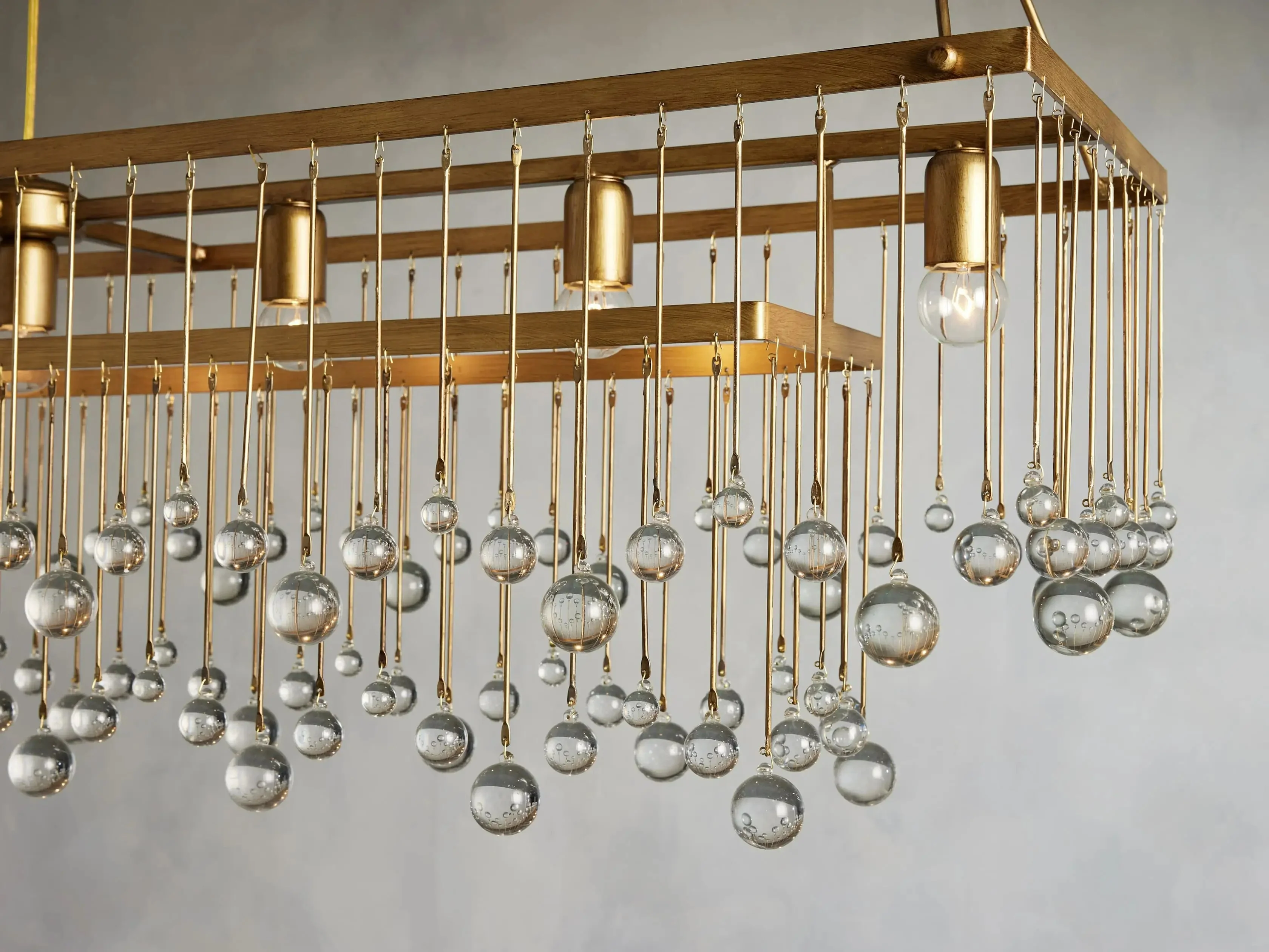 Aubrey Crystal Ball Rectangular Chandelier 47'' 60'' - Image 18
