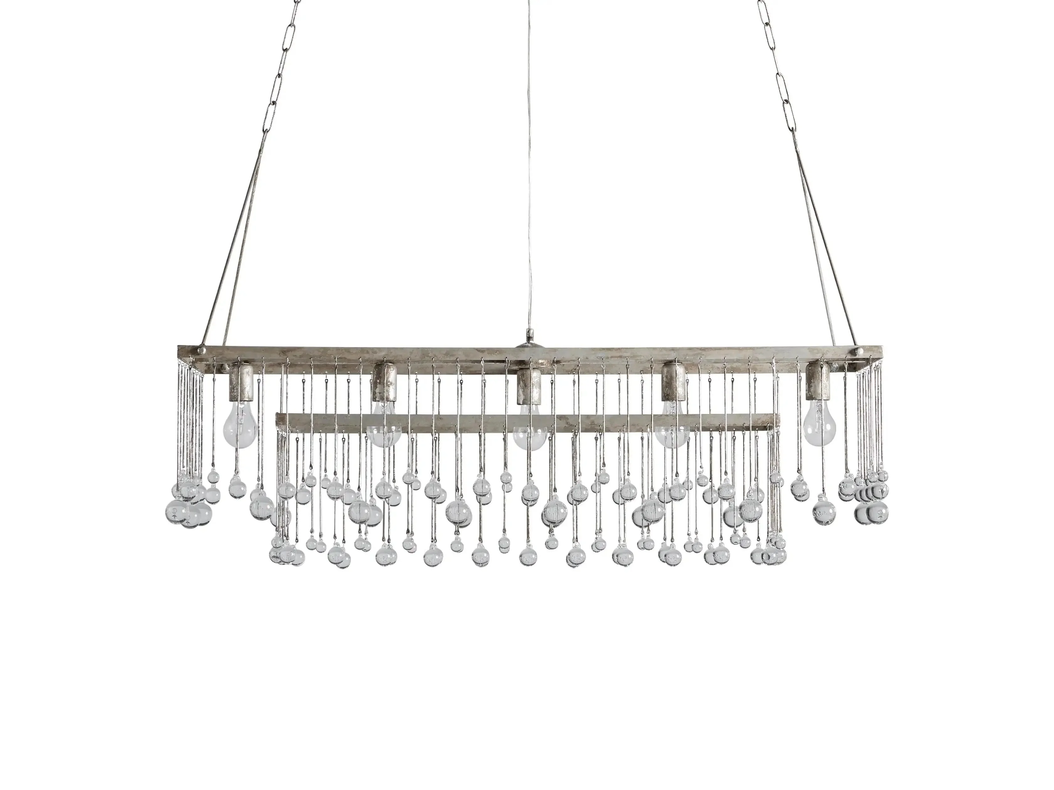 Aubrey Crystal Ball Rectangular Chandelier 47'' 60'' - Image 27