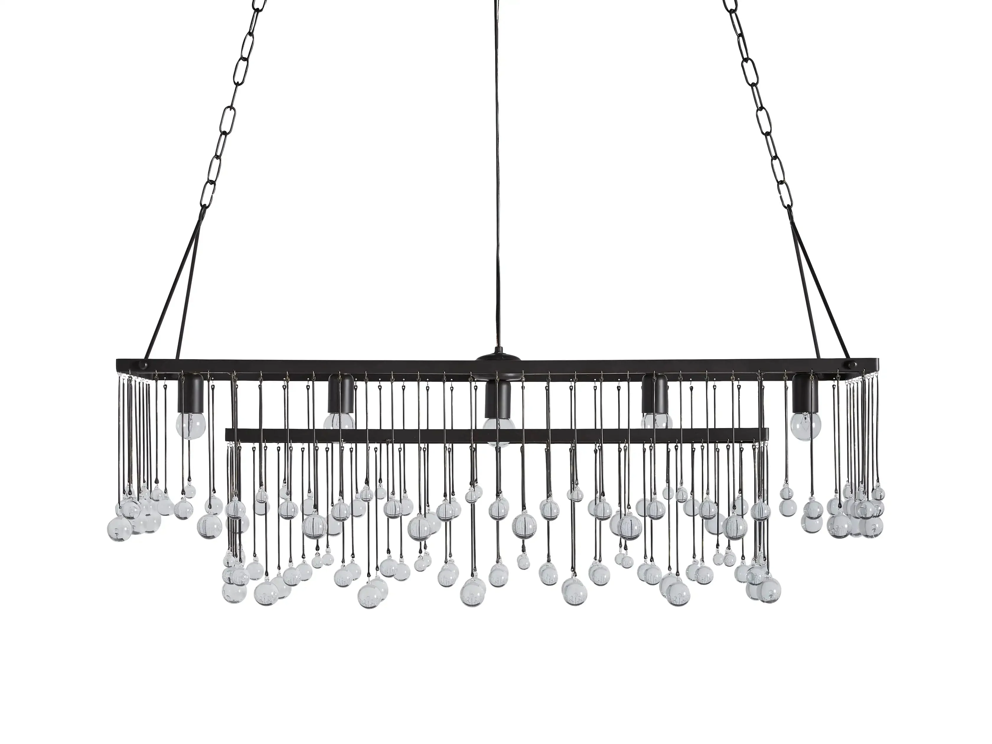 Aubrey Crystal Ball Rectangular Chandelier 47'' 60'' - Image 28