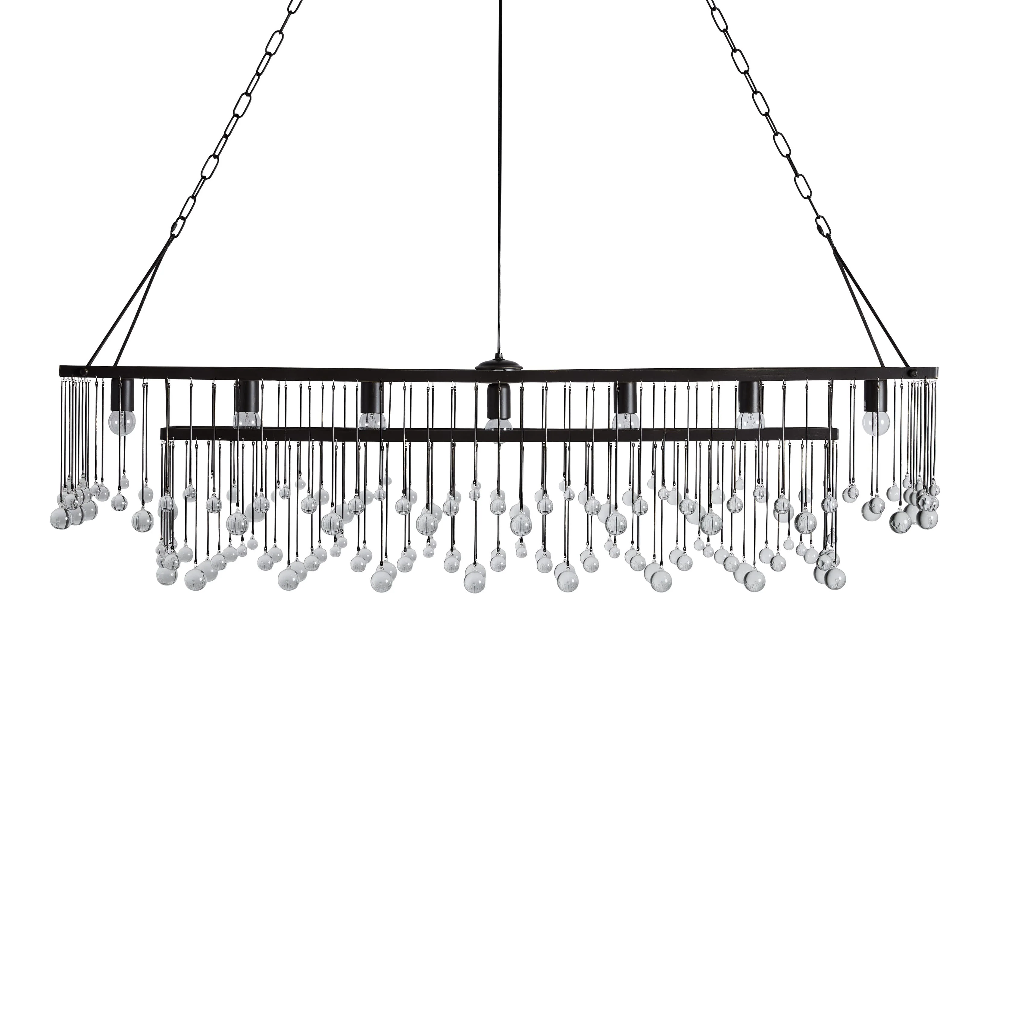 Aubrey Crystal Ball Rectangular Chandelier 47'' 60'' - Image 32