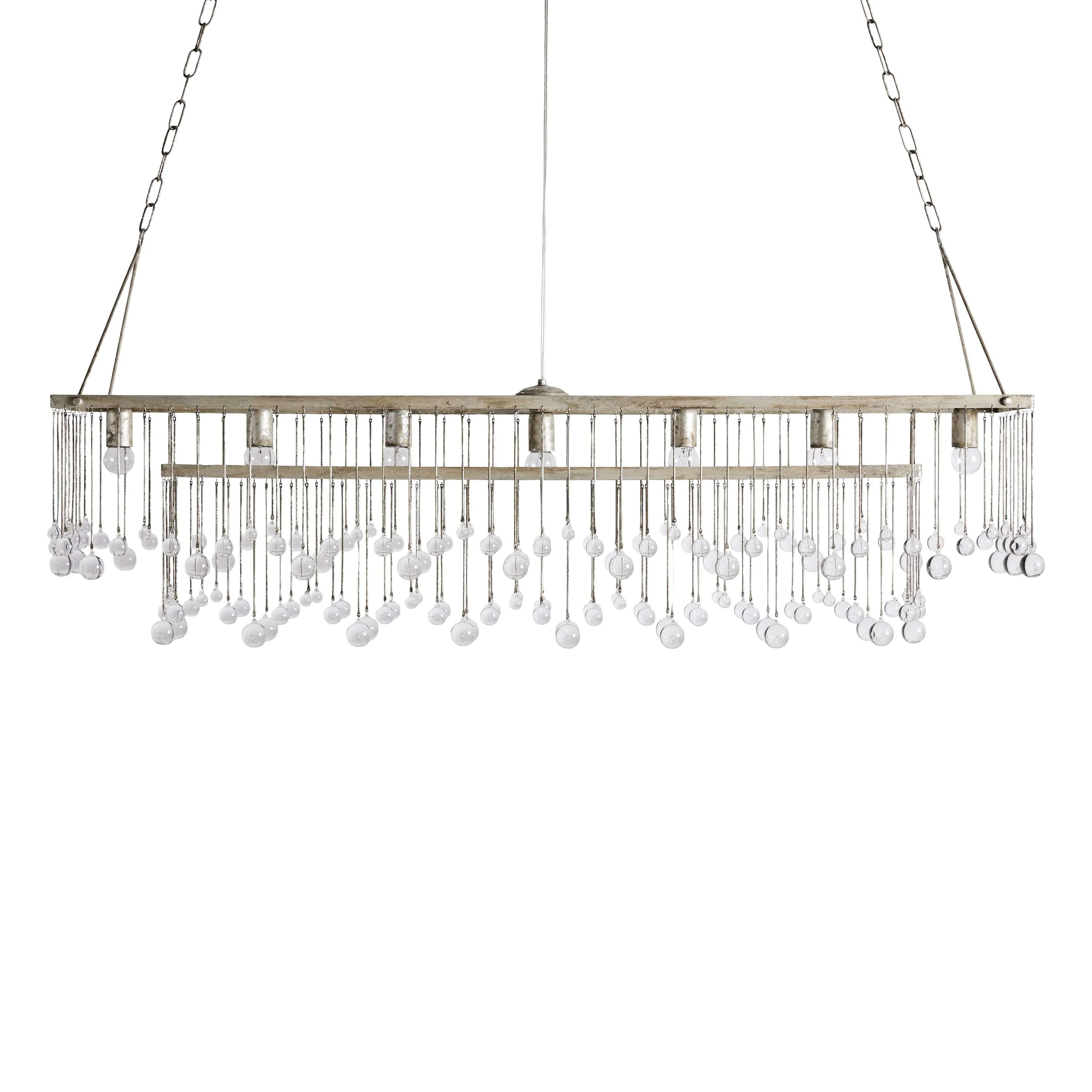 Aubrey Crystal Ball Rectangular Chandelier 47'' 60'' - Image 34