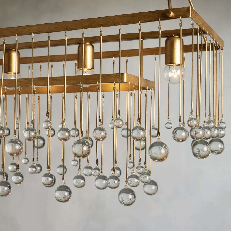 Aubrey Crystal Ball Rectangular Chandelier 47'' 60'' - Image 35