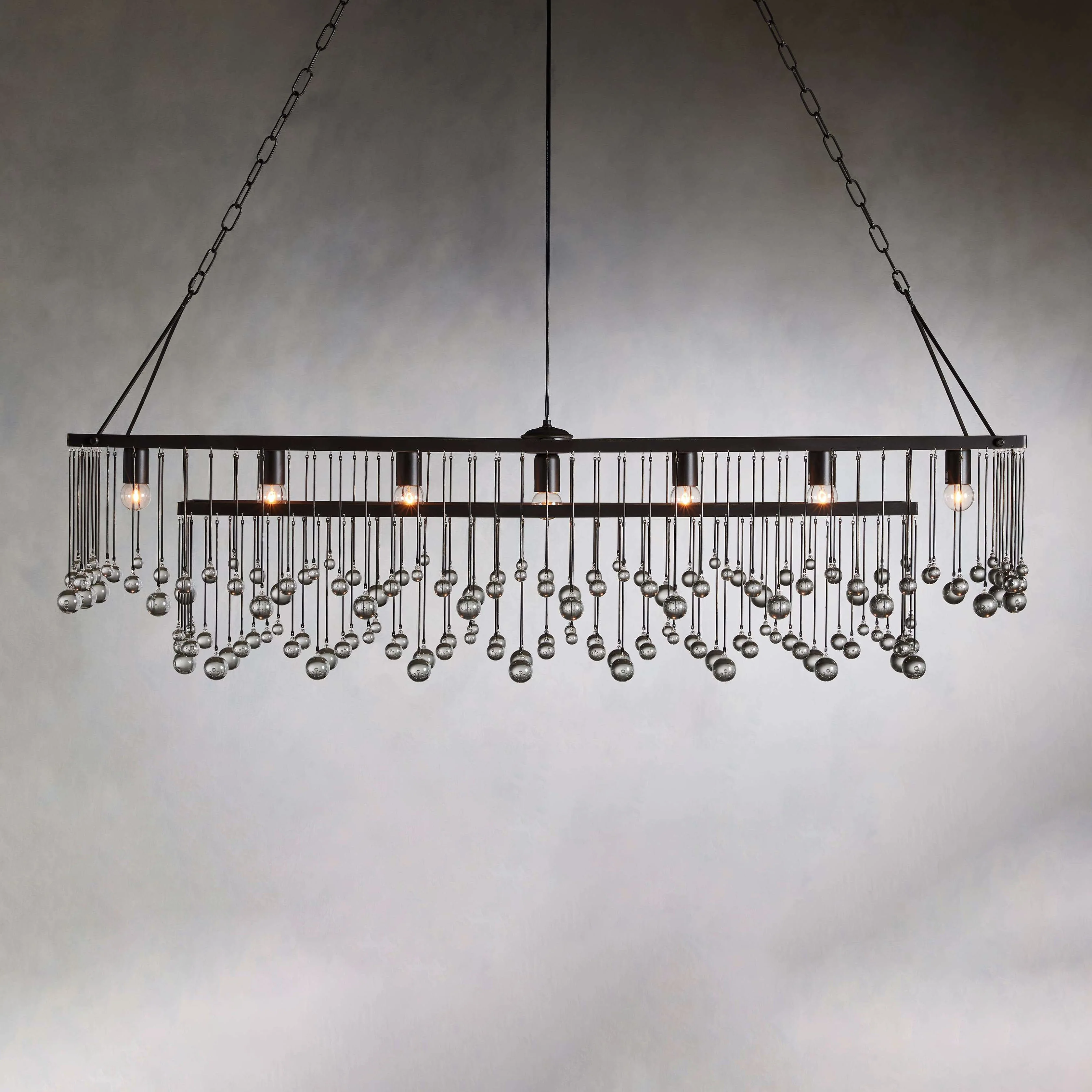 Aubrey Crystal Ball Rectangular Chandelier 47'' 60'' - Image 37