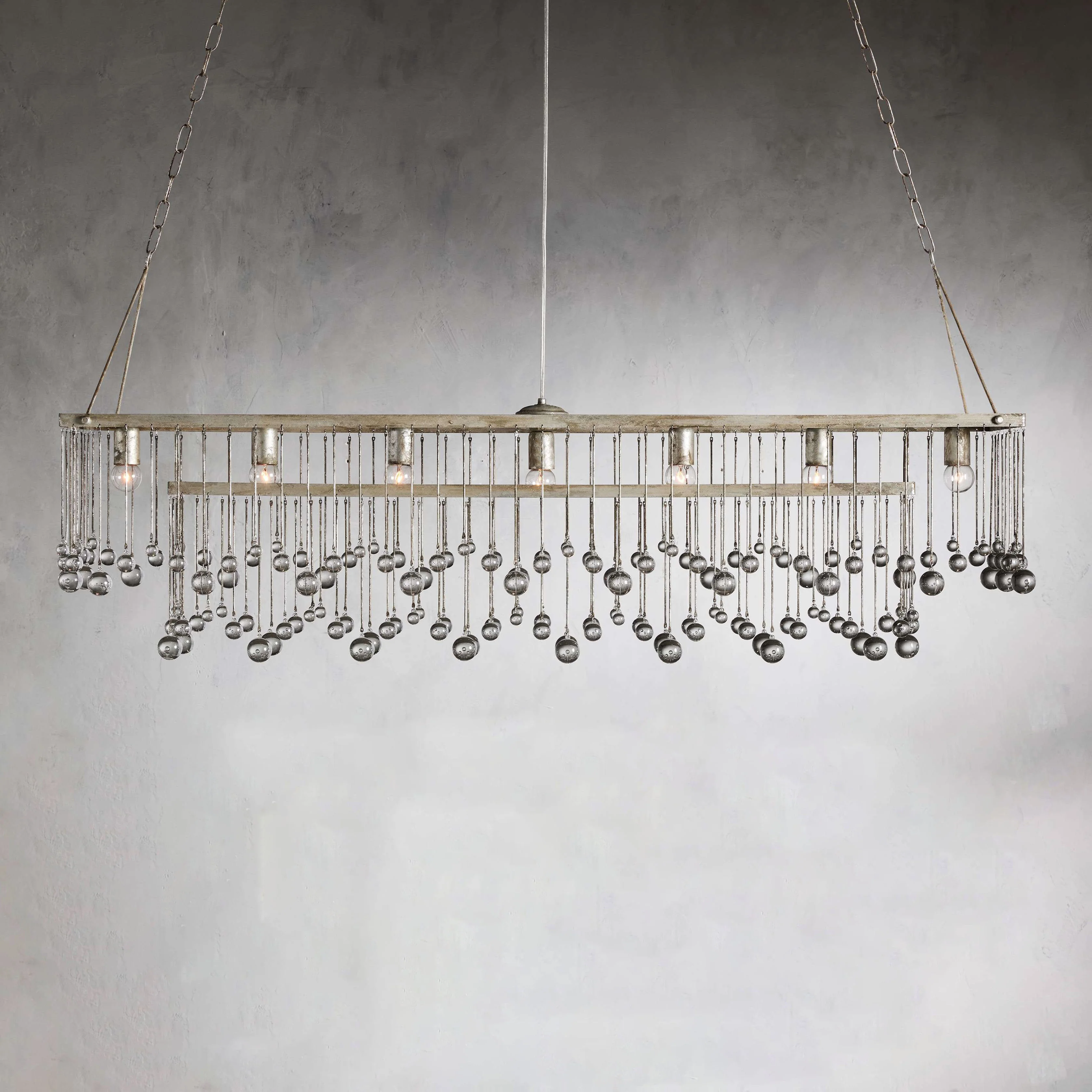 Aubrey Crystal Ball Rectangular Chandelier 47'' 60'' - Image 39