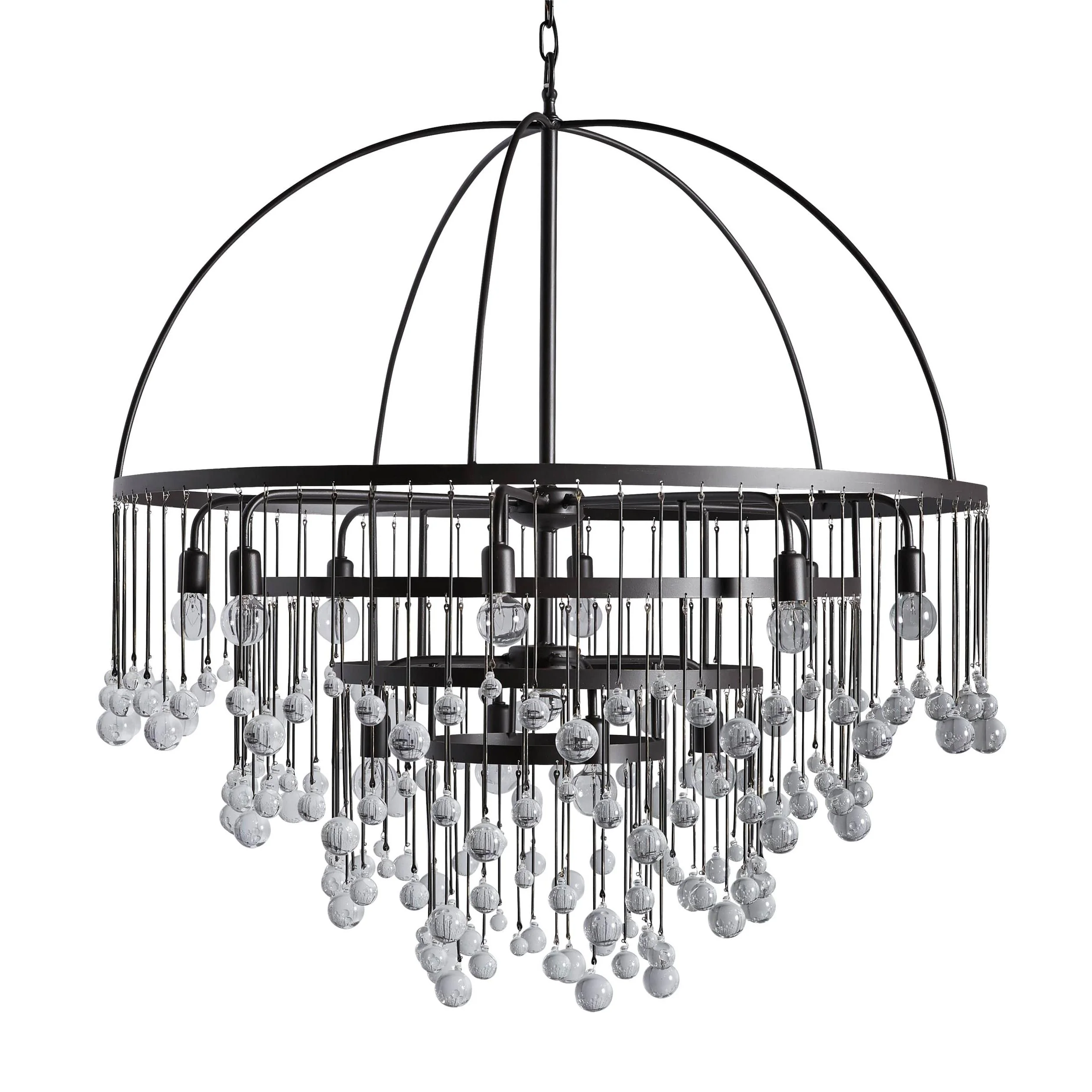 Aubrey Modern Crystal Ball 4 Tier Chandelier - Image 13