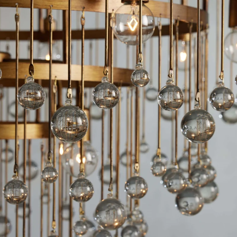 Aubrey Modern Crystal Ball 4 Tier Chandelier - Image 17