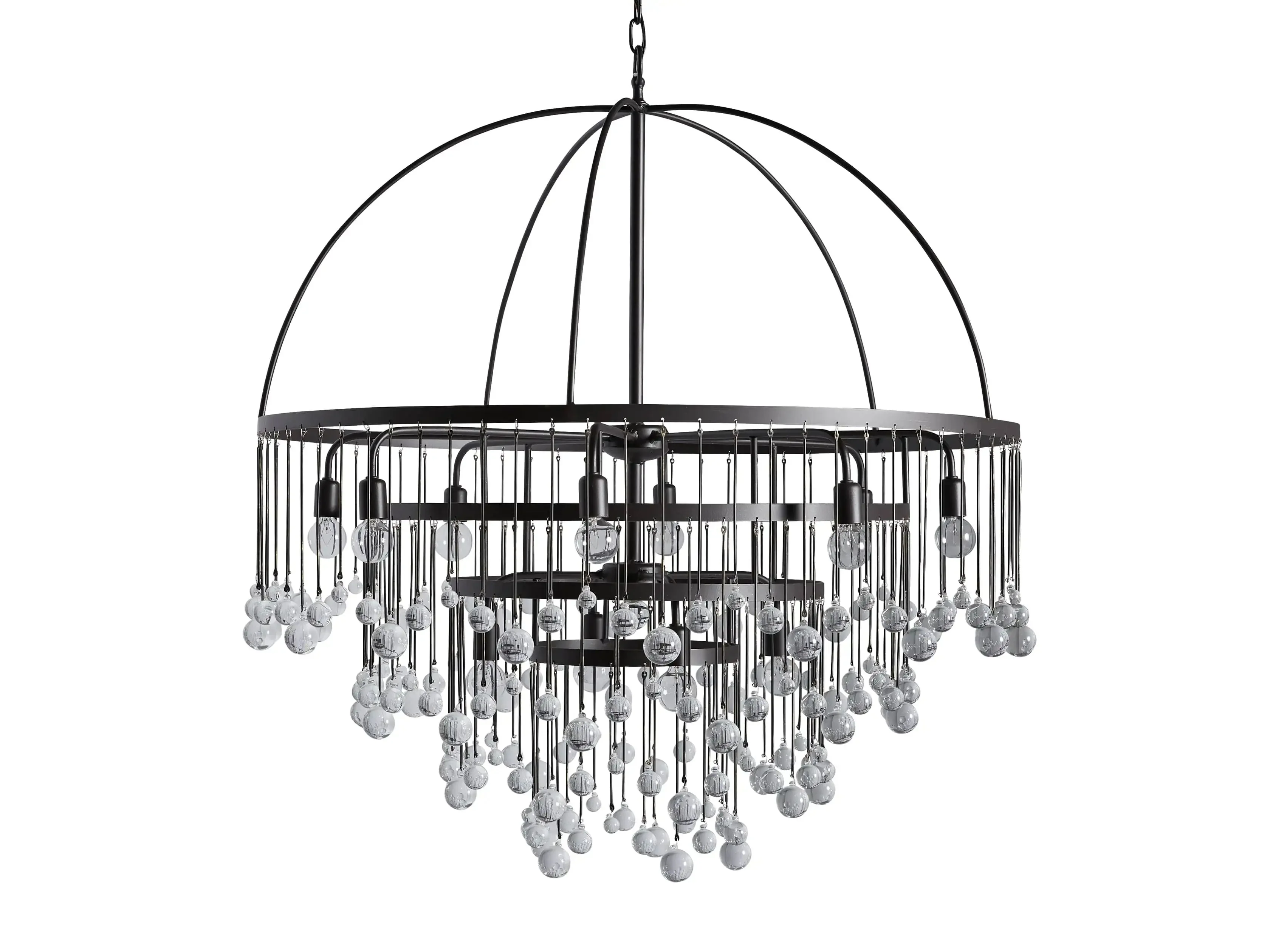Aubrey Modern Crystal Ball 4 Tier Chandelier - Image 4