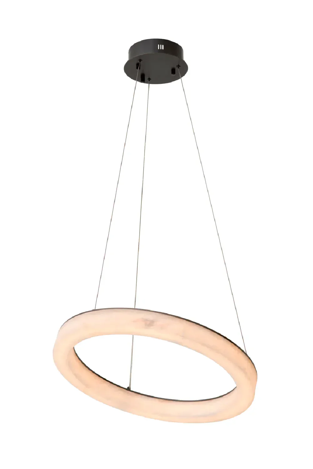 Raymond Modern Round Living Room Alabaster Pendant Chandelier - Image 7