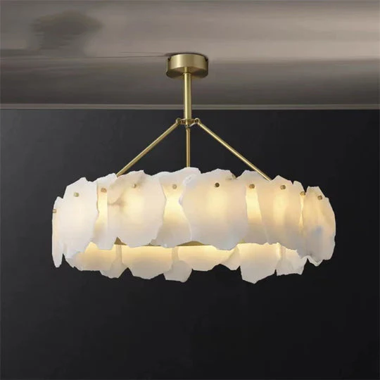 August marble Modern Snowflake chandelier - Image 7