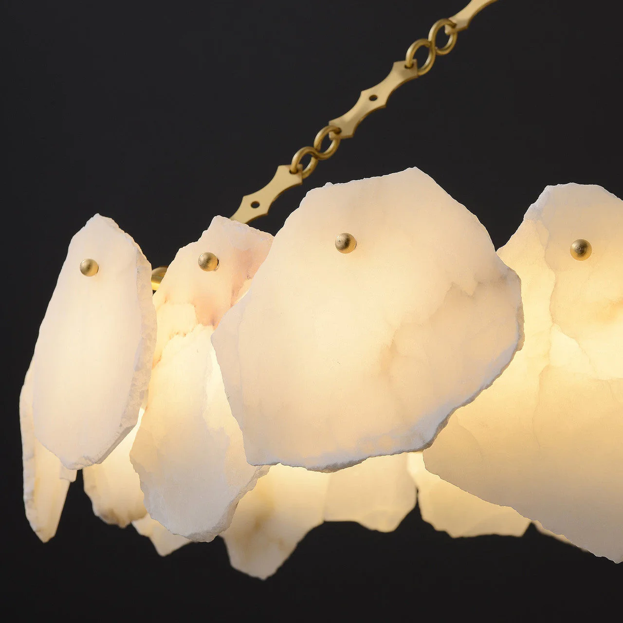 August marble Modern Snowflake chandelier - Image 9