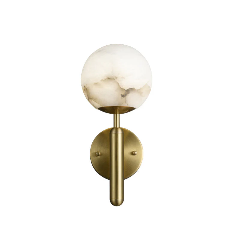 Aurora Alabaster Global Wall Light, Bedroom Wall Light - Image 4