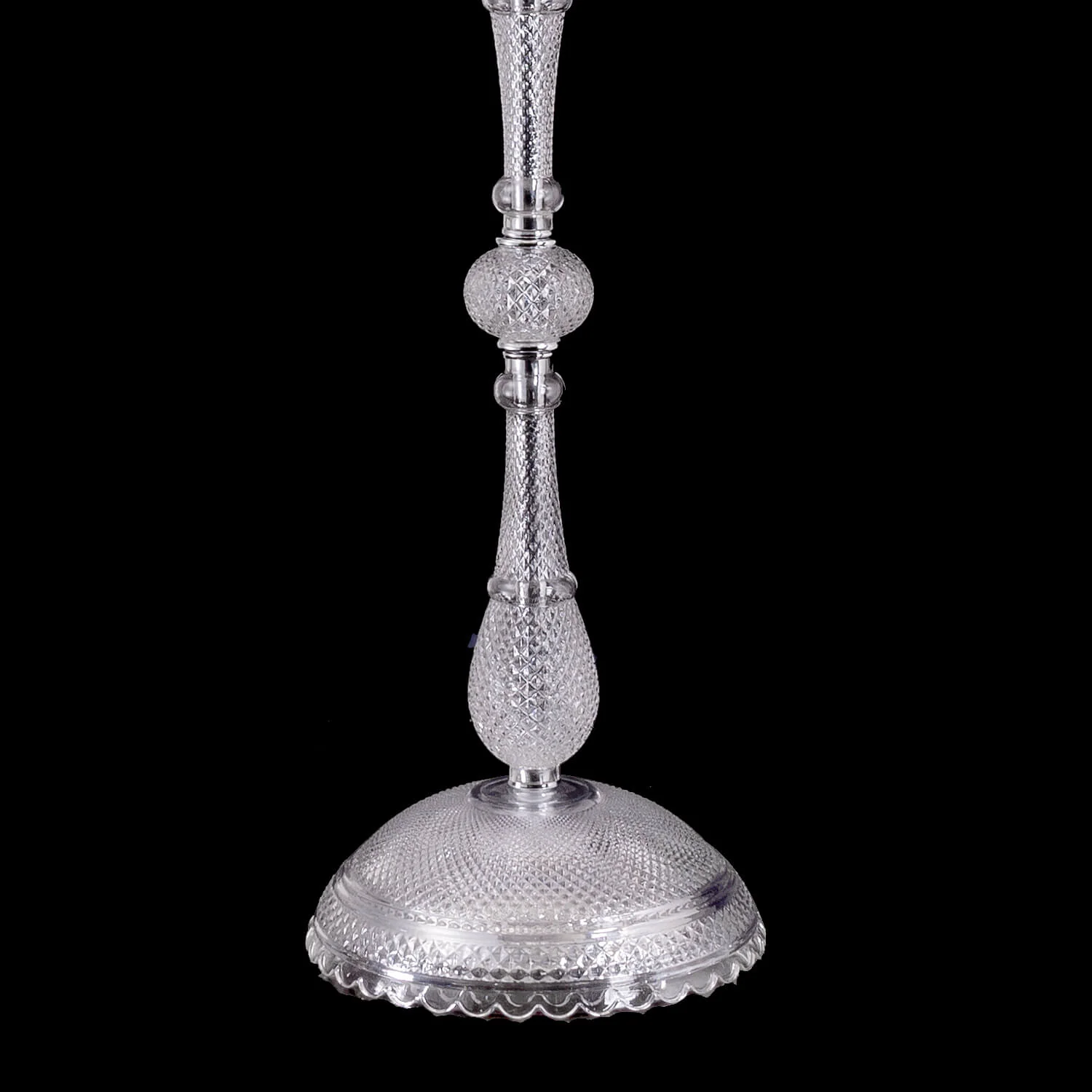 Bacara Zénith Crystal Candelabra With Fabric Shade - Image 4
