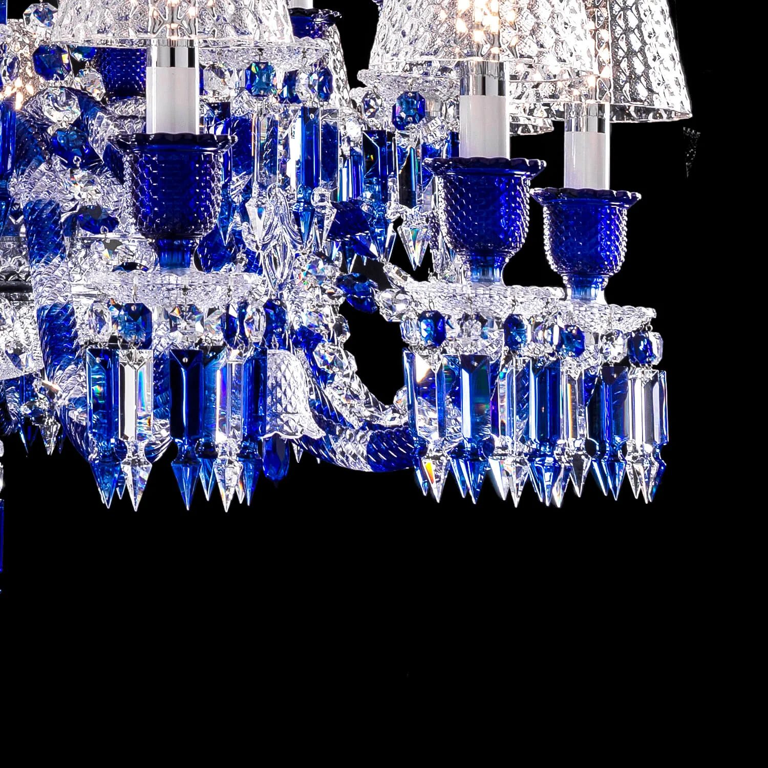 Bacara Zenith Faunacrystopolis Blue Crystal Chandelier - Image 3