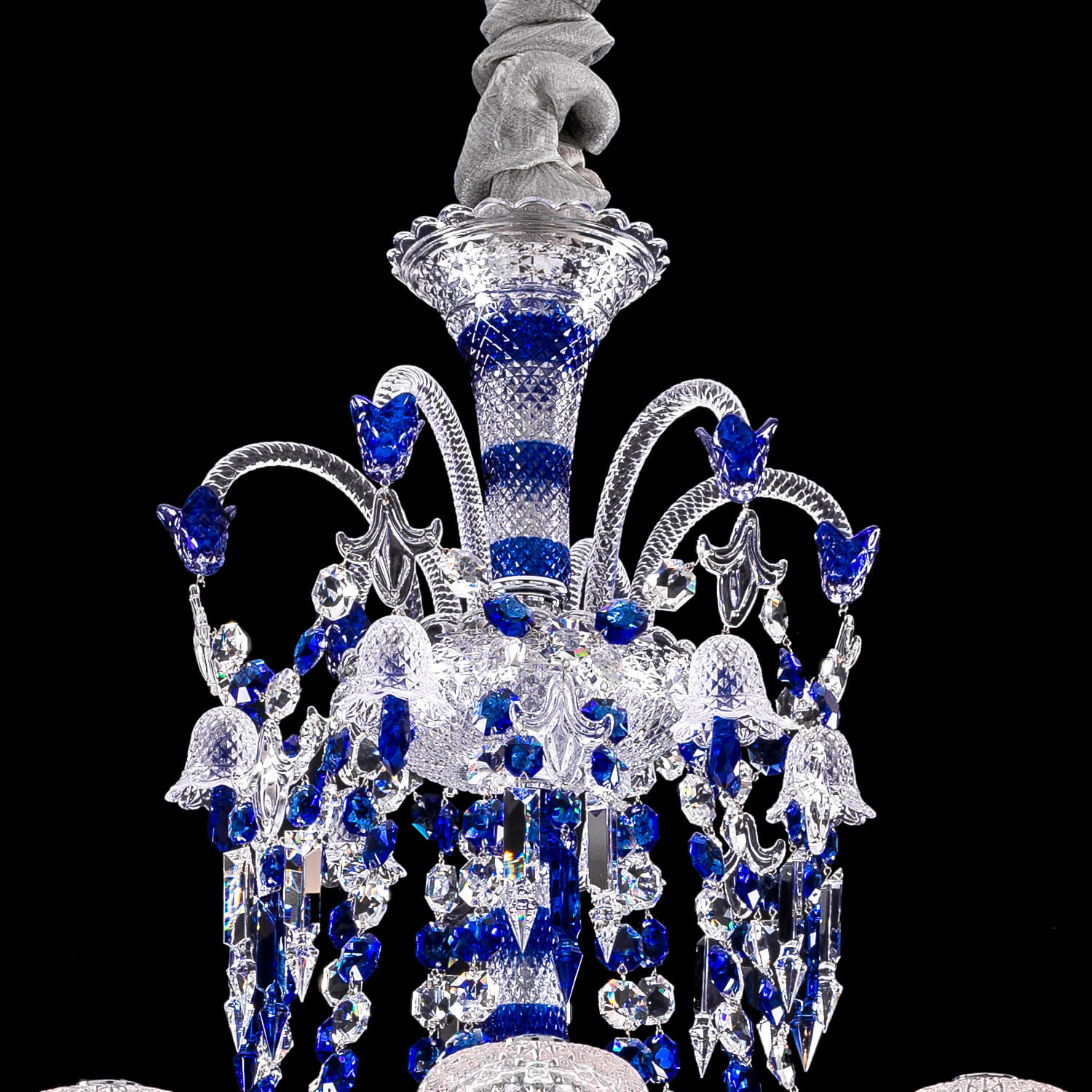 Bacara Zenith Faunacrystopolis Blue Crystal Chandelier - Image 4