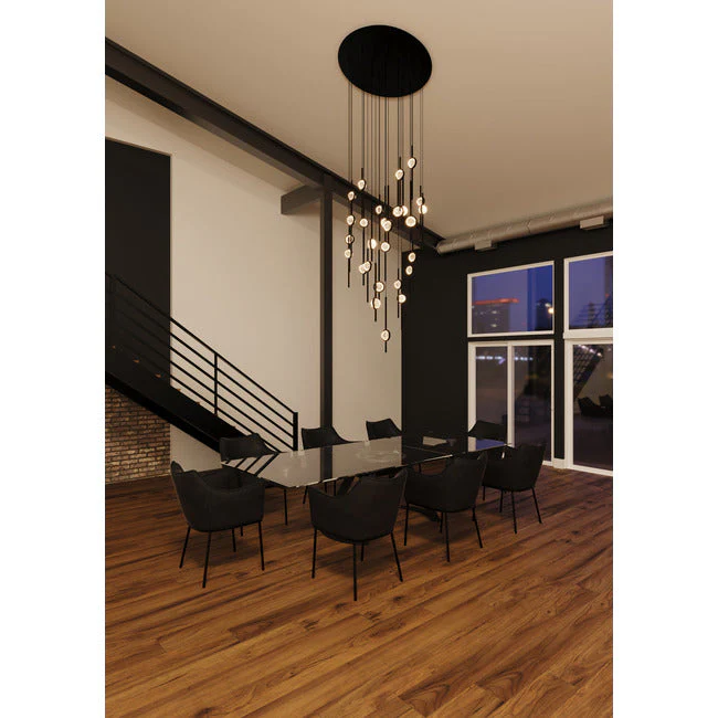 Velveton Seeded Glass Chandelier - Image 7