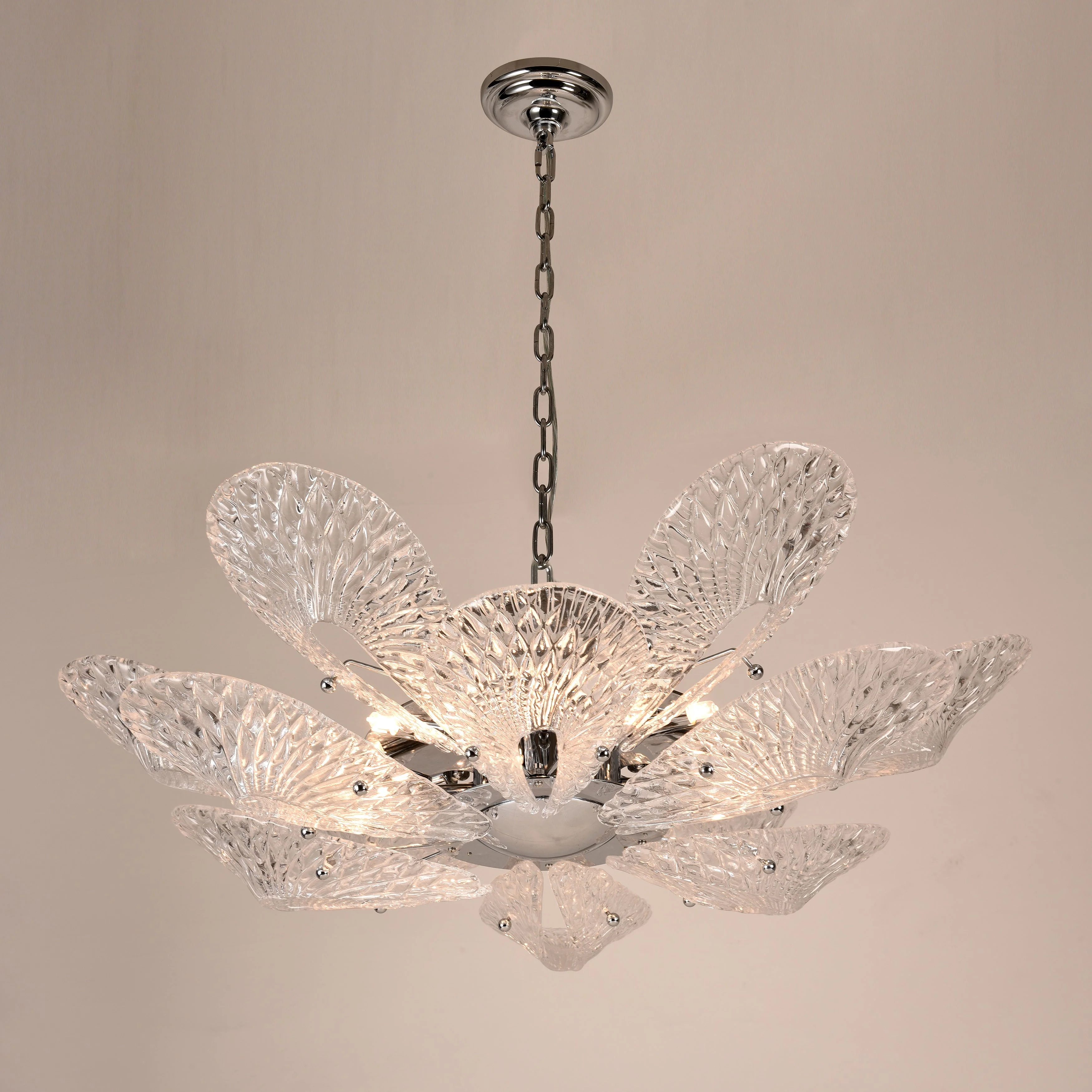 Bella Murano Glass Flower Chandelier - Image 4