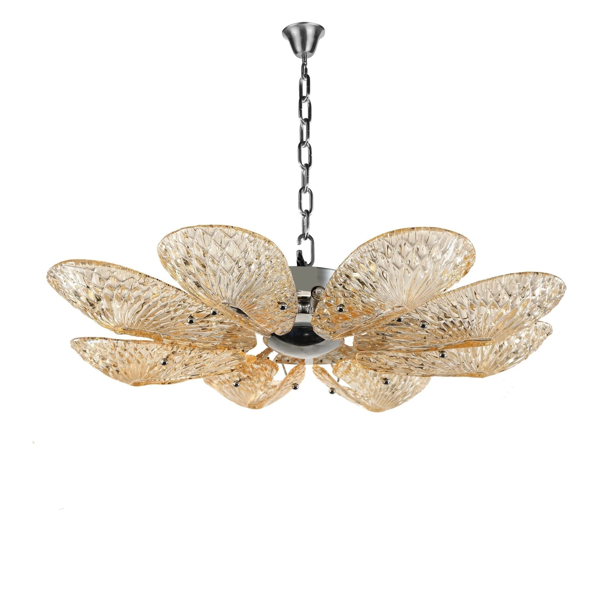 Bella Murano Glass Flower Chandelier - Image 5