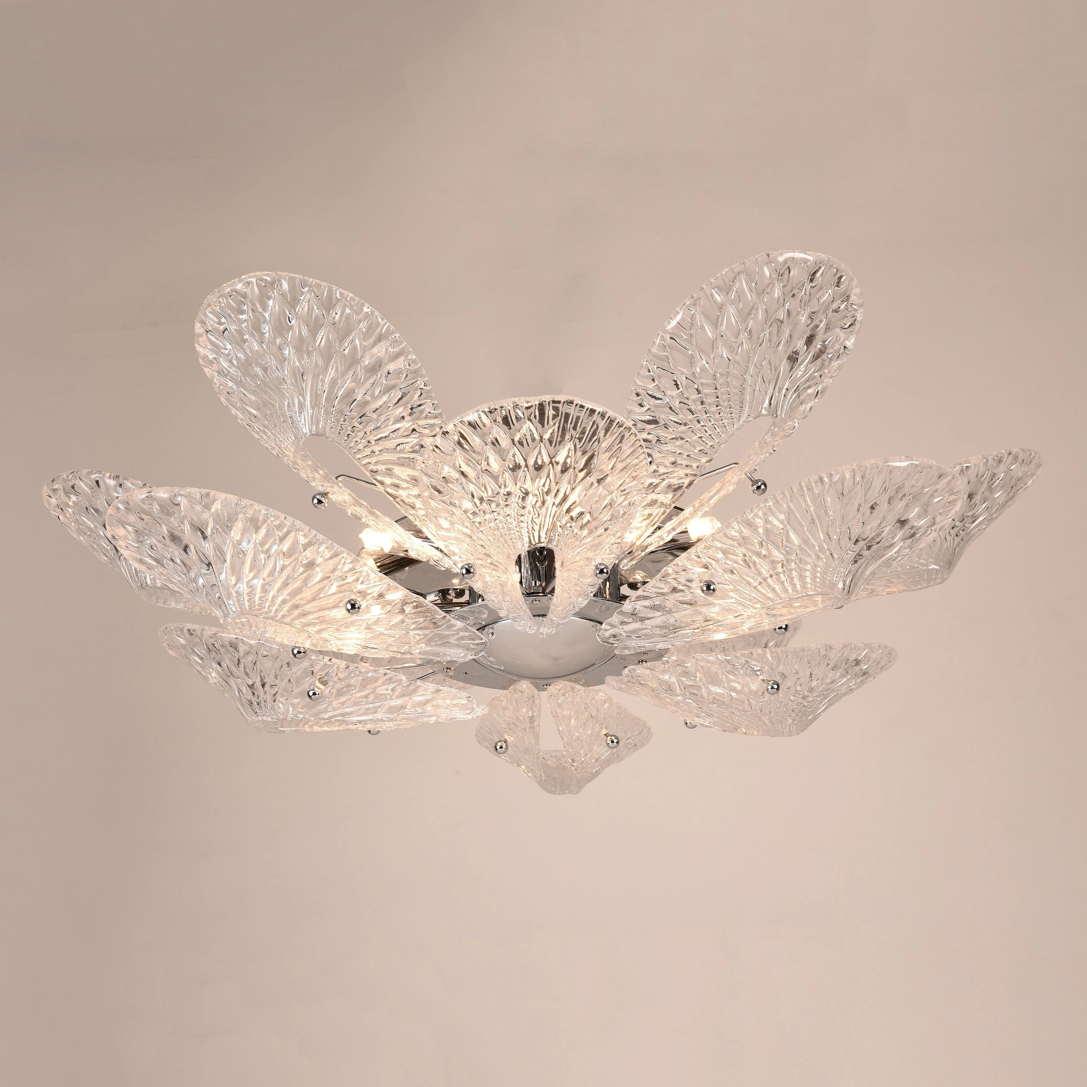 Bella Murano Glass Flower Chandelier - Image 8