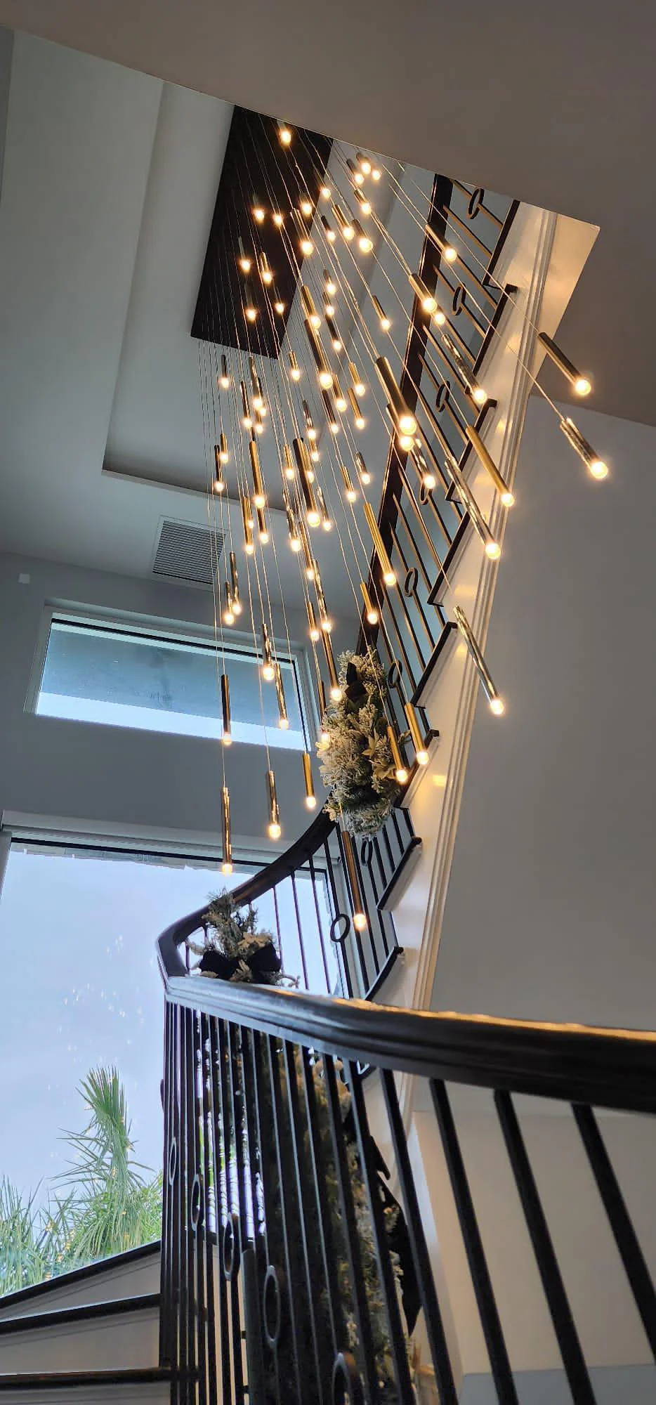 Bellini Rectangular Tubular Pendant Light Chandelier - Image 16