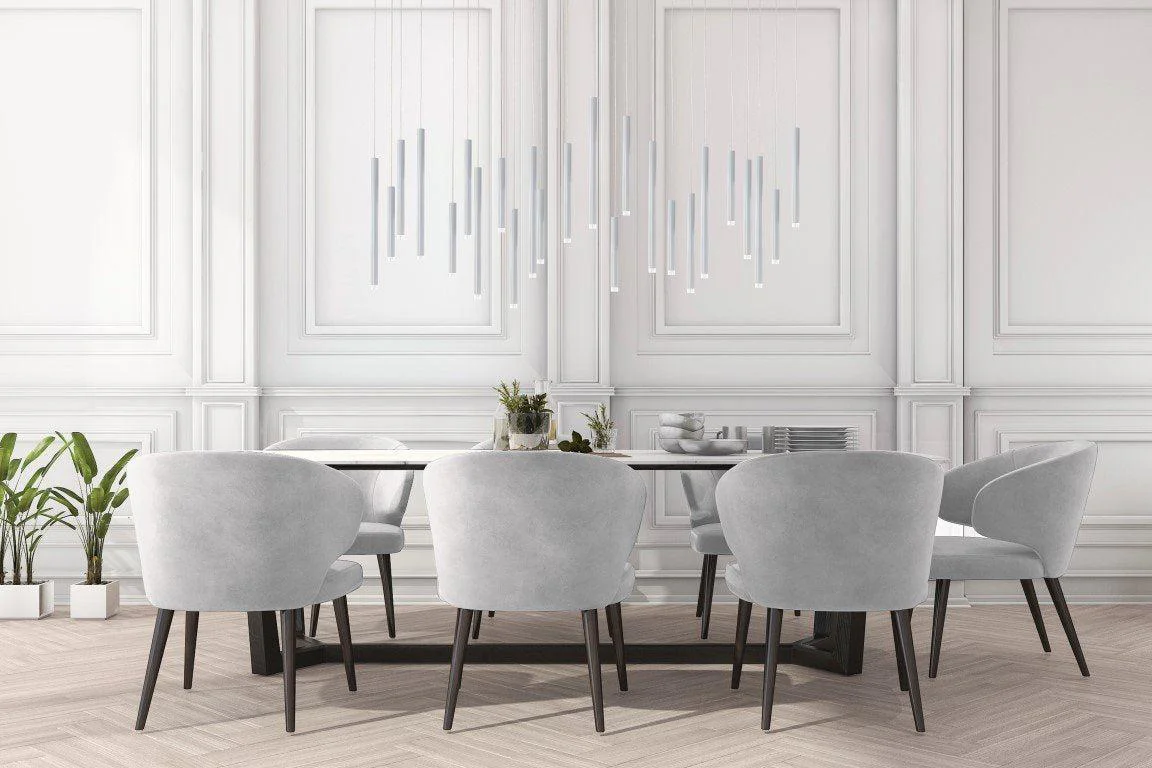 Bellini Rectangular Tubular Pendant Light Chandelier - Image 3
