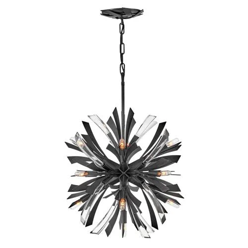Bergamots Crystal  Chandelier  22"D - Image 4