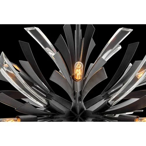 Bergamots Crystal  Chandelier  22"D - Image 6